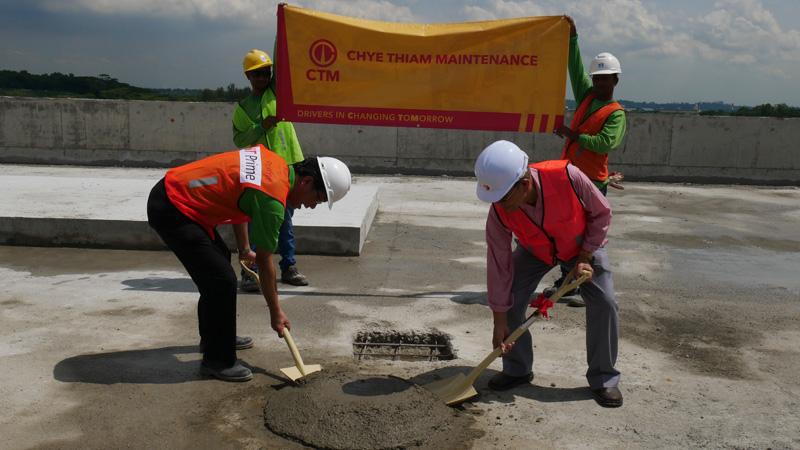 Chye Thiam Maintenance New Building Roof Topping Up Ceremony